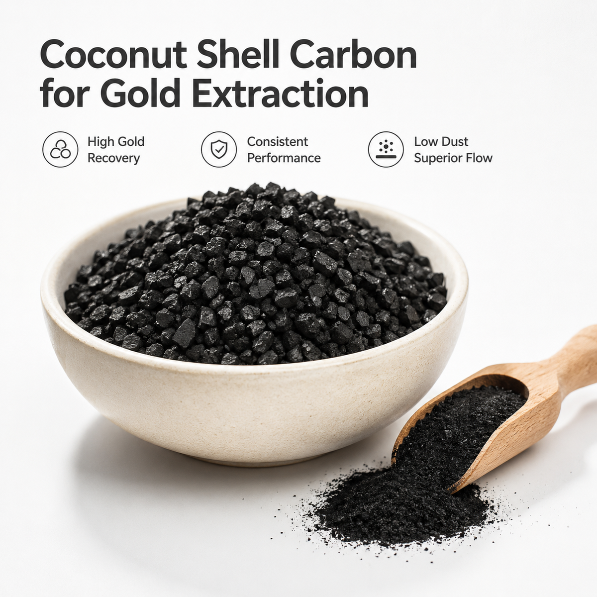 Coconut Shell Carbon for Gold Extraction