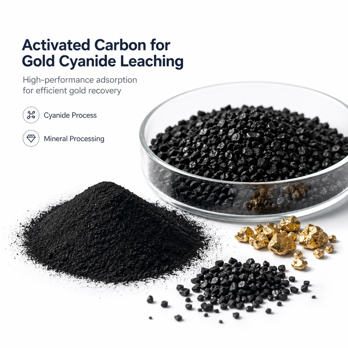 Activated Carbon forGold Cyanide Leaching